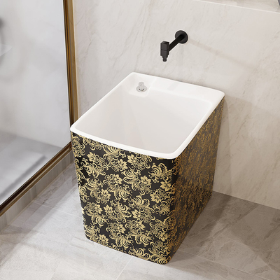 Μικρός τοποθετημένος Countertop τύπος νεροχυτών οικιακών ορθογώνιος κεραμικός Mop