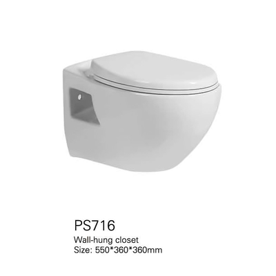 650*350*805mm χωρίς σκελετό τοίχος δύο κομματιού διαστημικός τουαλετών αποταμίευσης που τοποθετείται
