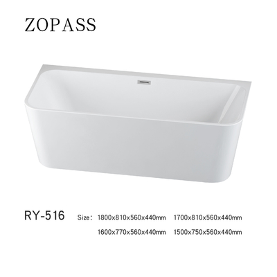 Άσπρο ακρυλικό μασάζ αέρα Free Standing Bathtubs SPA δινών