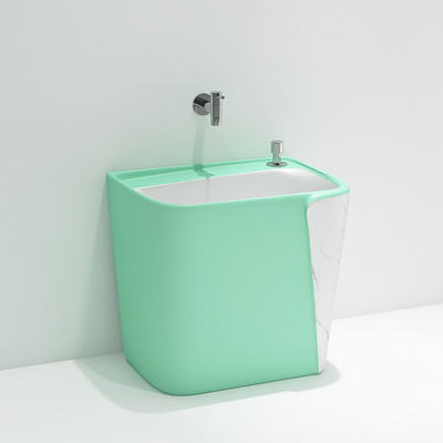 Ενιαίες Washroom νεροχυτών Mop τρυπών κεραμικές ζωηρόχρωμες βαθιές λεκάνες ύψους
