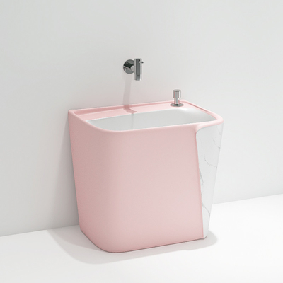 Ενιαίες Washroom νεροχυτών Mop τρυπών κεραμικές ζωηρόχρωμες βαθιές λεκάνες ύψους