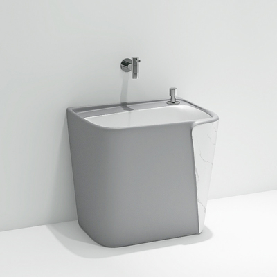 Ενιαίες Washroom νεροχυτών Mop τρυπών κεραμικές ζωηρόχρωμες βαθιές λεκάνες ύψους