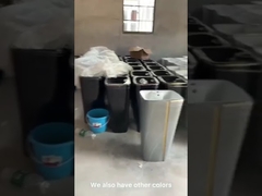 Ceramic 525*430*860mm Sanitary Ware Basin One Piece With Black Toilet